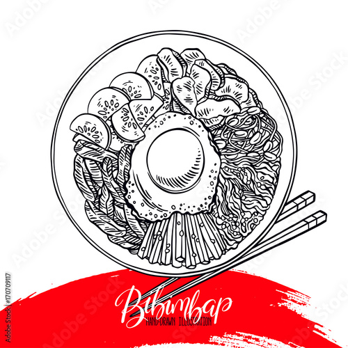 Bibimbap Korean food
