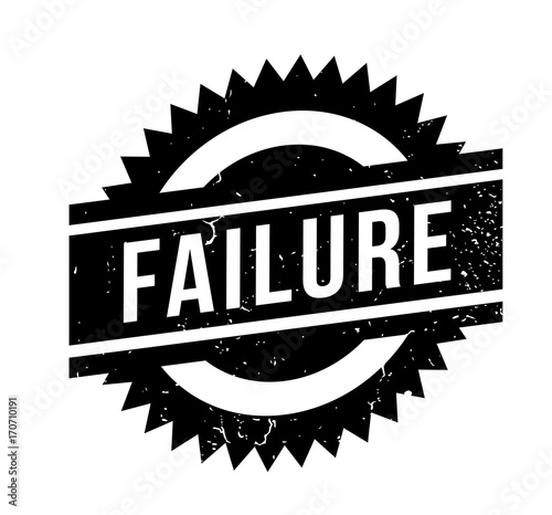 Failure rubber stamp. Grunge design with dust scratches. Effects can be easily removed for a clean, crisp look. Color is easily changed.