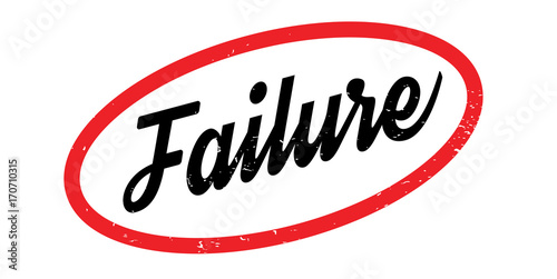 Failure rubber stamp. Grunge design with dust scratches. Effects can be easily removed for a clean, crisp look. Color is easily changed.