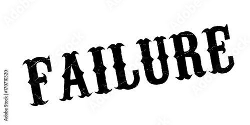 Failure rubber stamp. Grunge design with dust scratches. Effects can be easily removed for a clean, crisp look. Color is easily changed.