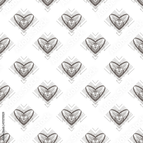 Geometric seamless pattern. Vector abstract background.