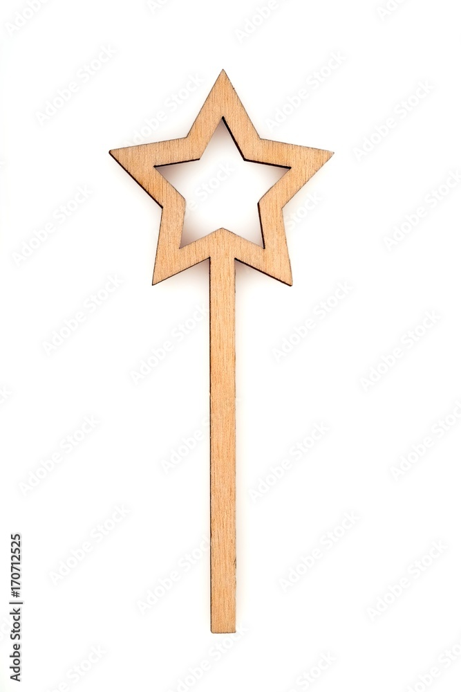 Decorative wooden elements (stars, hearts, crowns) for creating festive posters, banners and postcards Decorative wooden elements (stars, hearts, crowns) for creating festive posters, banners and postcards