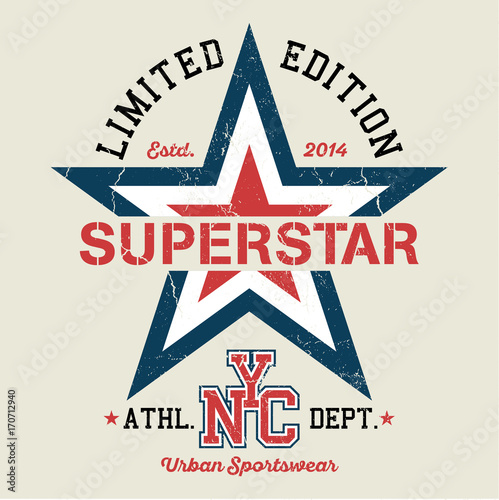 New York City SuperStar - Tee Design For Print