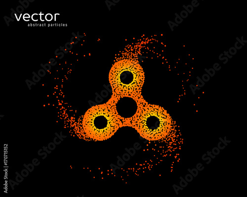 Abstract vector illustration of hand spinner. photo