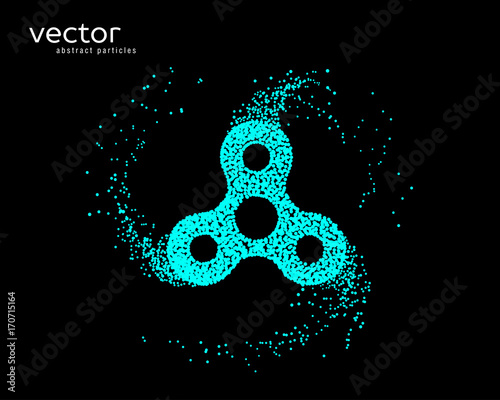 Abstract vector illustration of hand spinner. photo