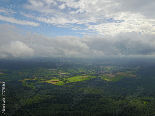 Hoherodskopf im Vogelsberg aus der Luft