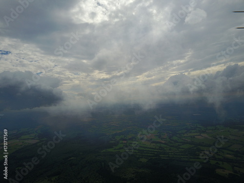 Hoherodskopf im Vogelsberg aus der Luft