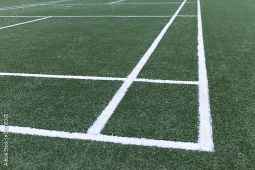 Stadium field grass white lines