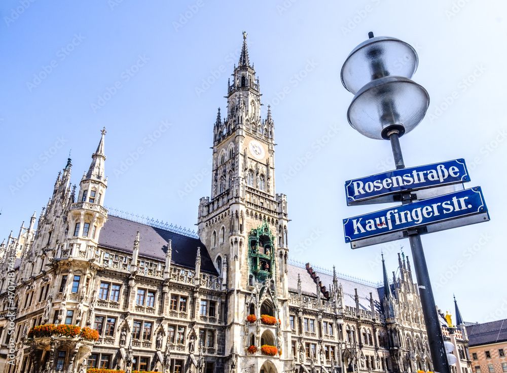 Obraz premium munich city hall