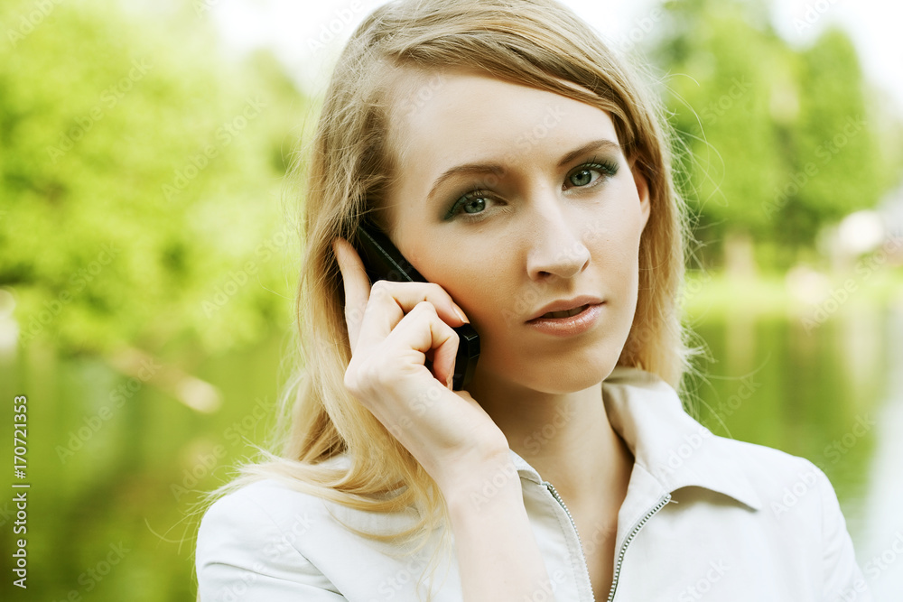 Woman using mobile phone Woman using mobile phone