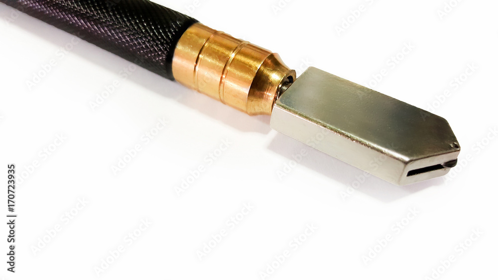 Fototapeta premium glass cutter isolated on white background