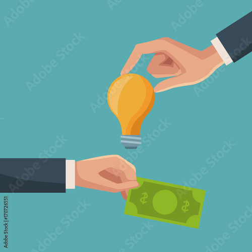 Crowfunding and business icon vector illustration graphic design photo