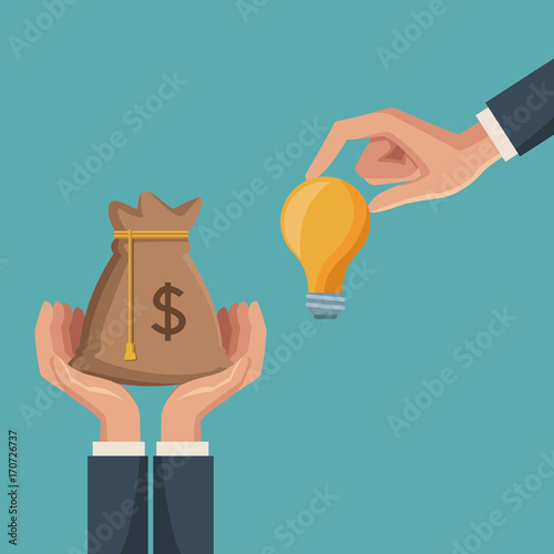 Crowfunding and business icon vector illustration graphic design photo