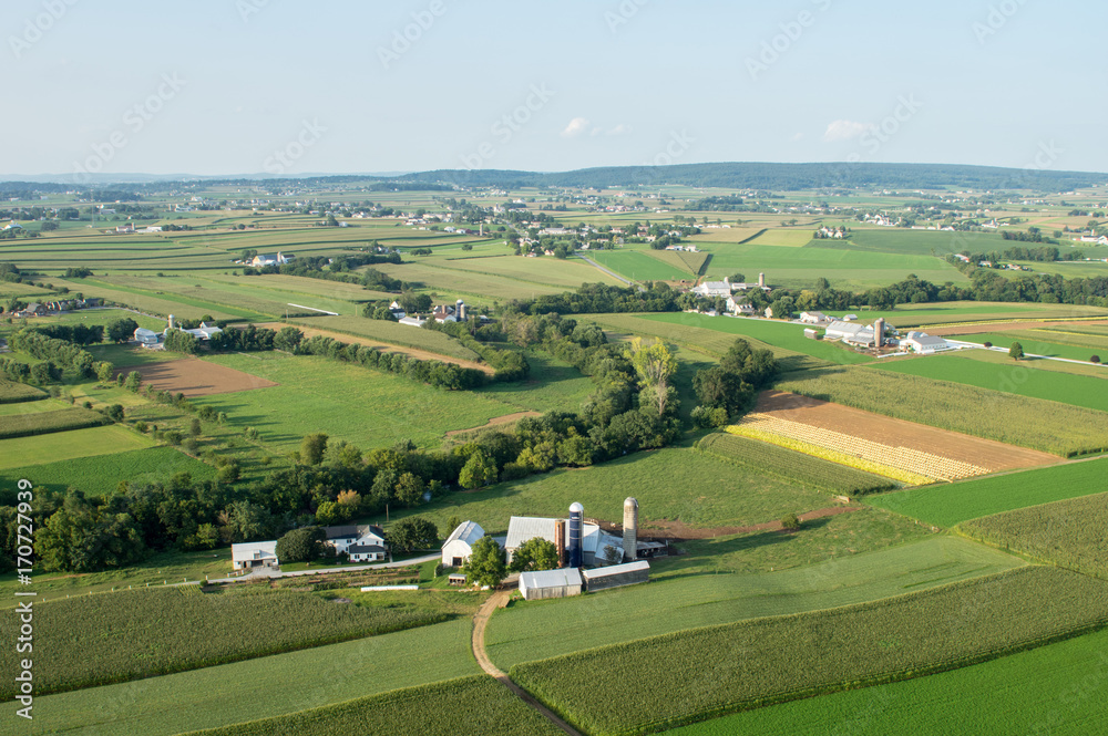 Lancaster County Farmland From Above
