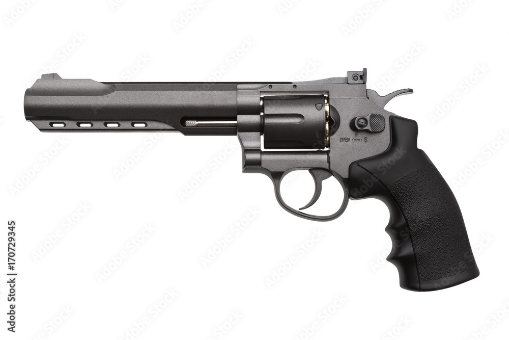 black gun pistol isolated on white black gun pistol isolated on white