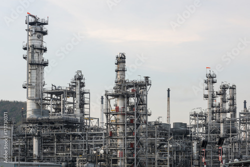 Industrial at oil refinery plant © sorapop