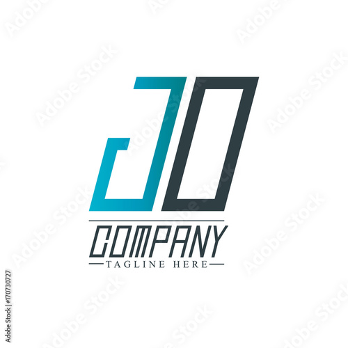 Initial Letter JO Design Logo Template
