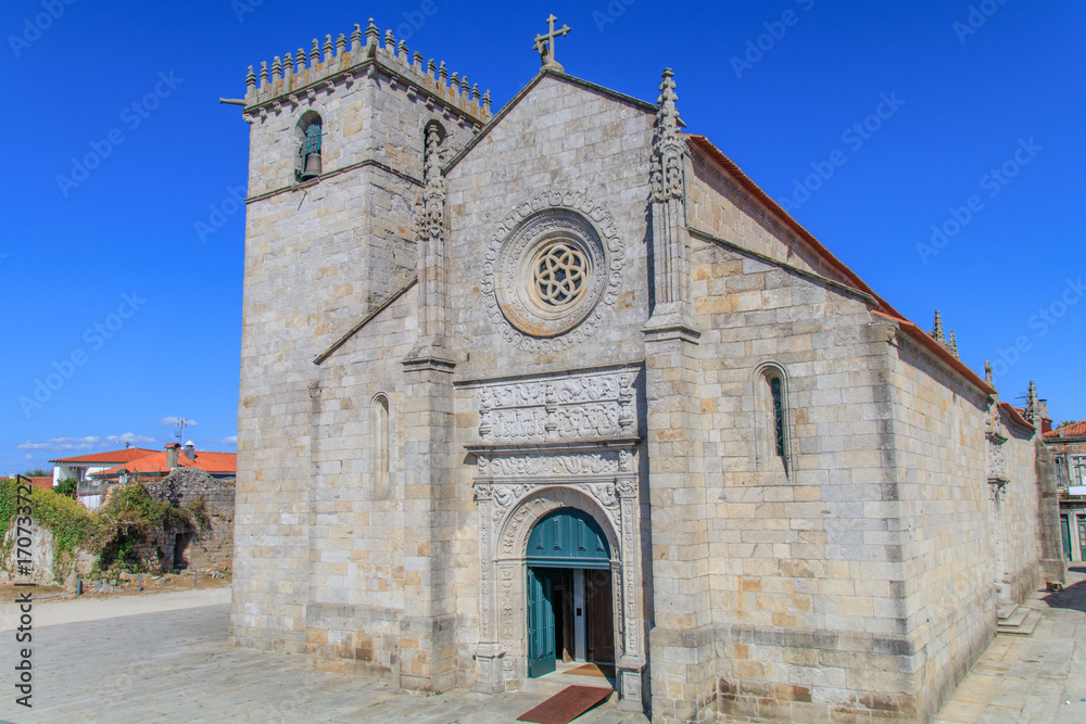 Vista da Igreja Matriz de Caminha em Portugal
