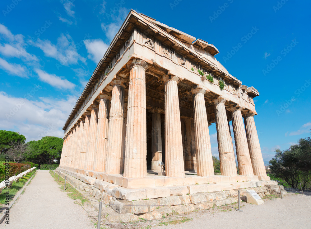 Temple of Hephaestus in Agora of Athens, Greece