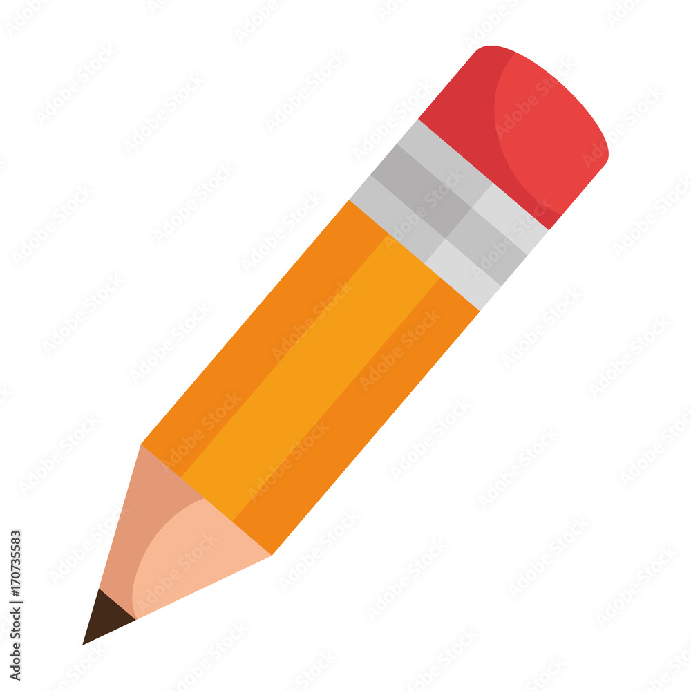 pencil school isolated icon vector illustration design pencil school isolated icon vector illustration design