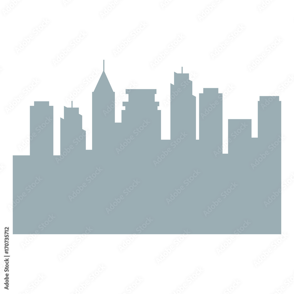 Naklejka premium cityscape silhouette isolated icon vector illustration design