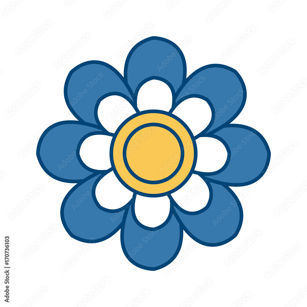 Beautiful decorative flowers icon vector illustration graphic design Beautiful decorative flowers icon vector illustration graphic design