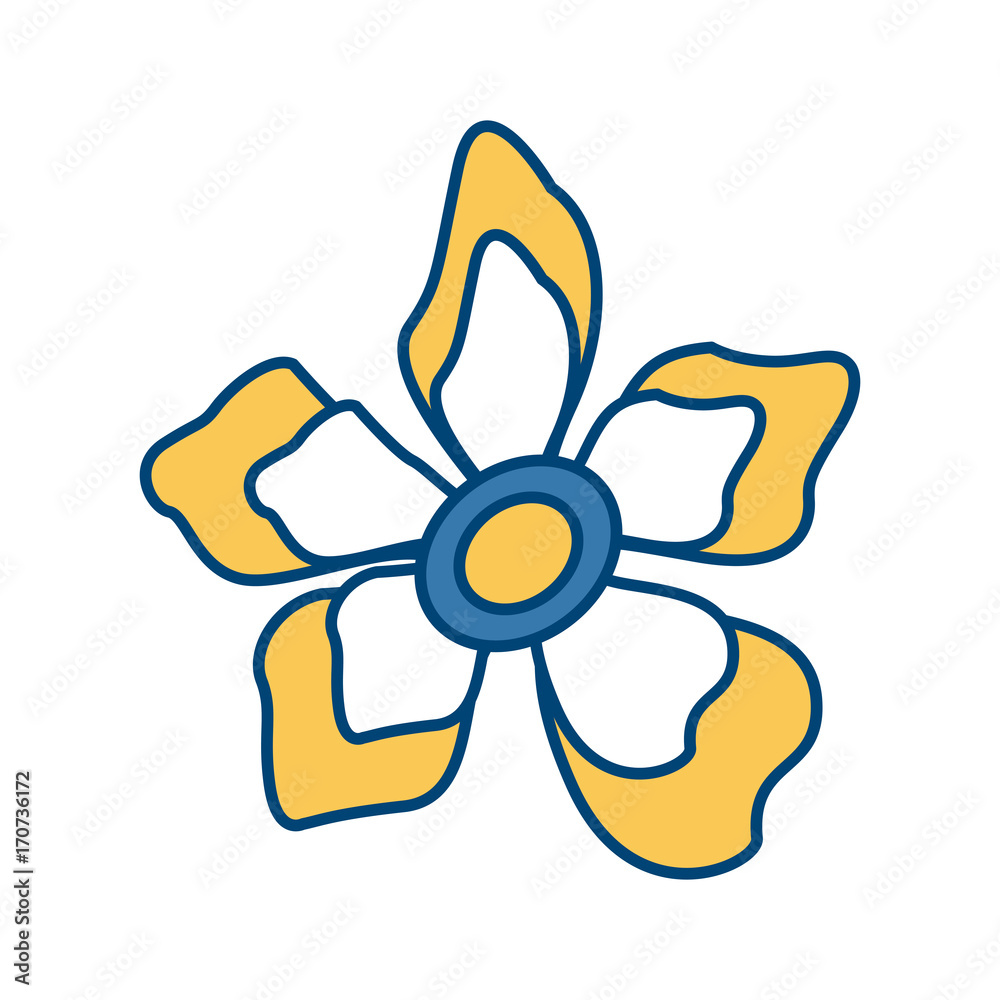 Beautiful decorative flowers icon vector illustration graphic design Beautiful decorative flowers icon vector illustration graphic design