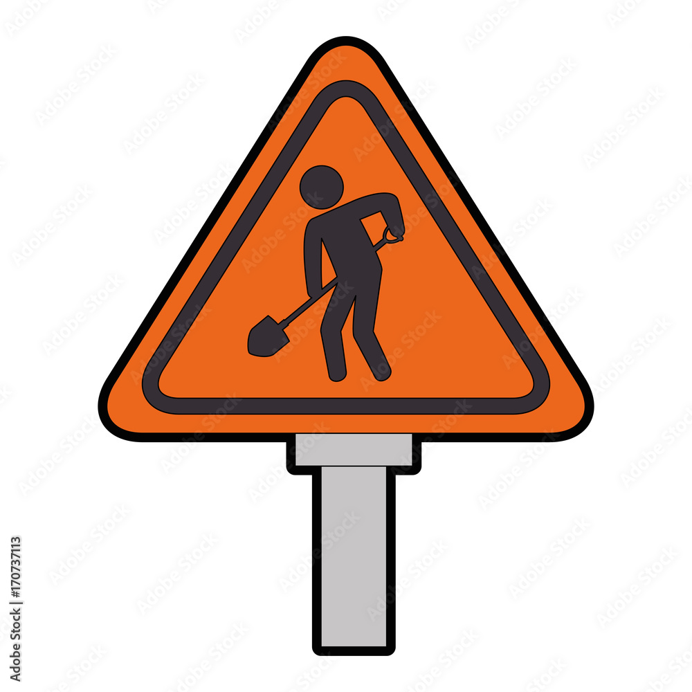 traffic signal Road under construction vector illustration design traffic signal Road under construction vector illustration design