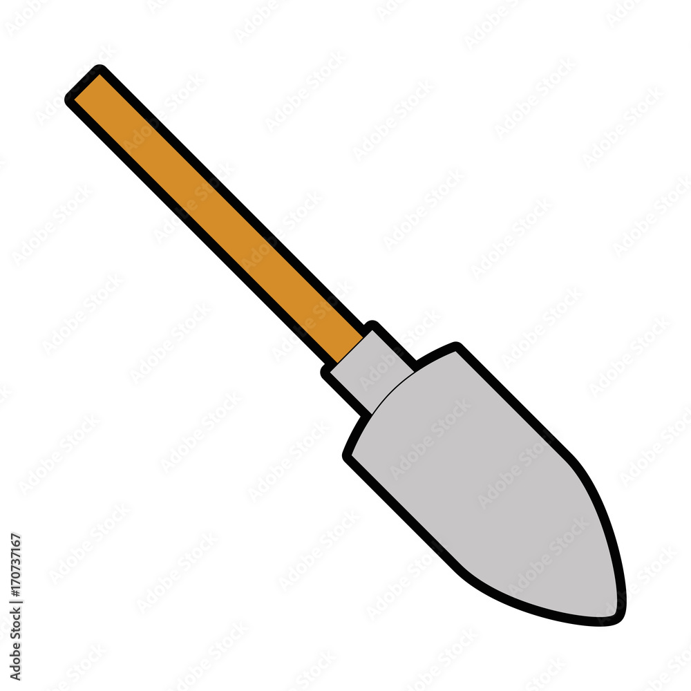 shovel construction isolated icon vector illustration design