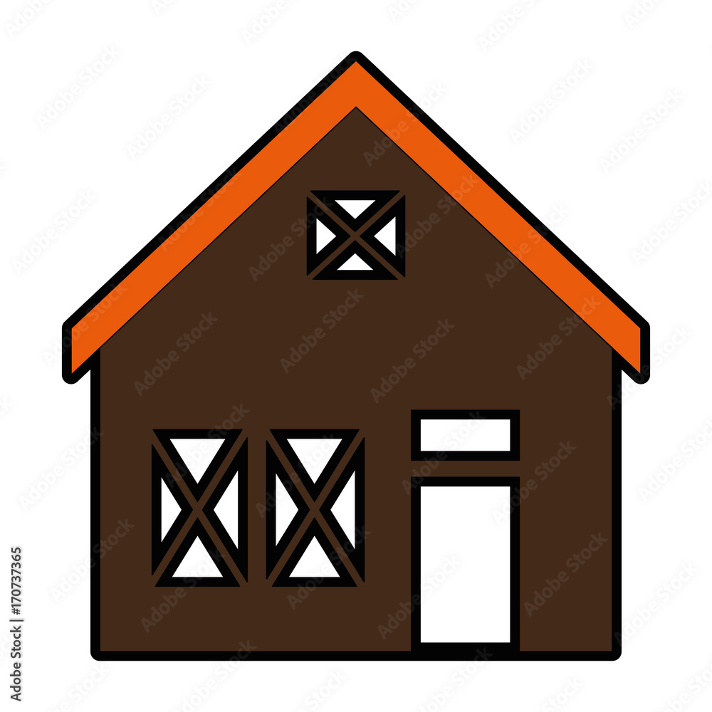 wooden house structure icon vector illustration design wooden house structure icon vector illustration design