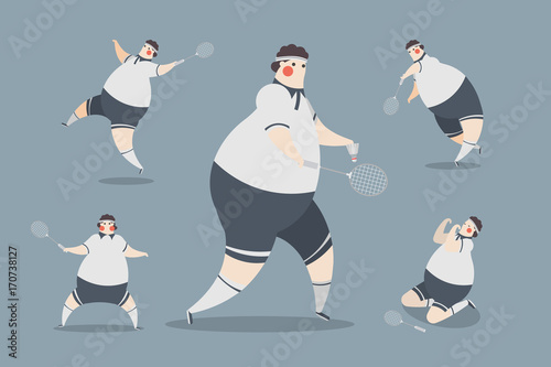 Badminton Men Character Design