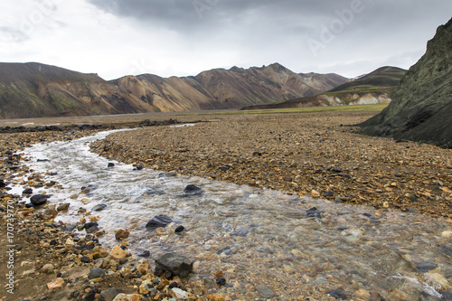 Obraz na płótnie nature park landmannalaugar in iceland w salonie