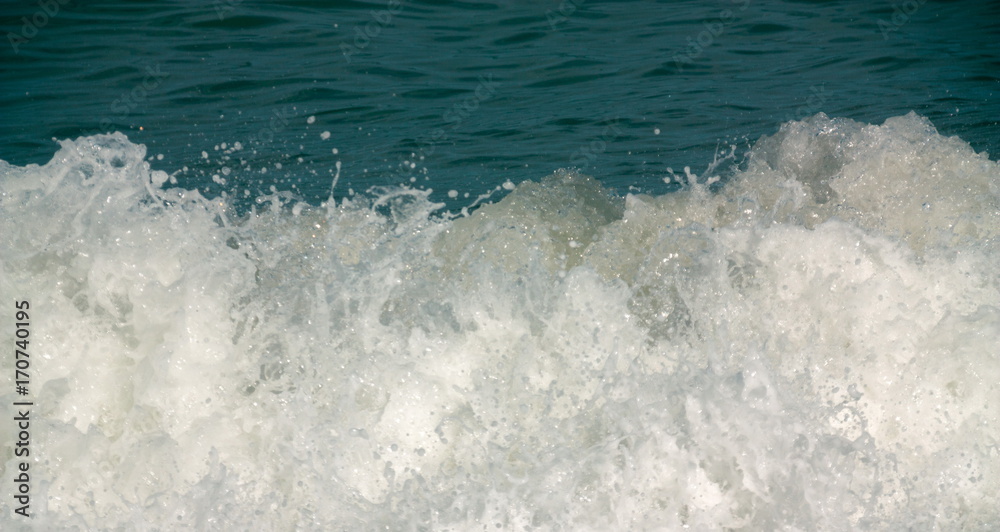 Closeup of the sea wave