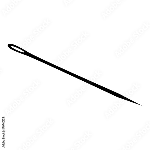 sewing needle isolated icon vector illustration design photo