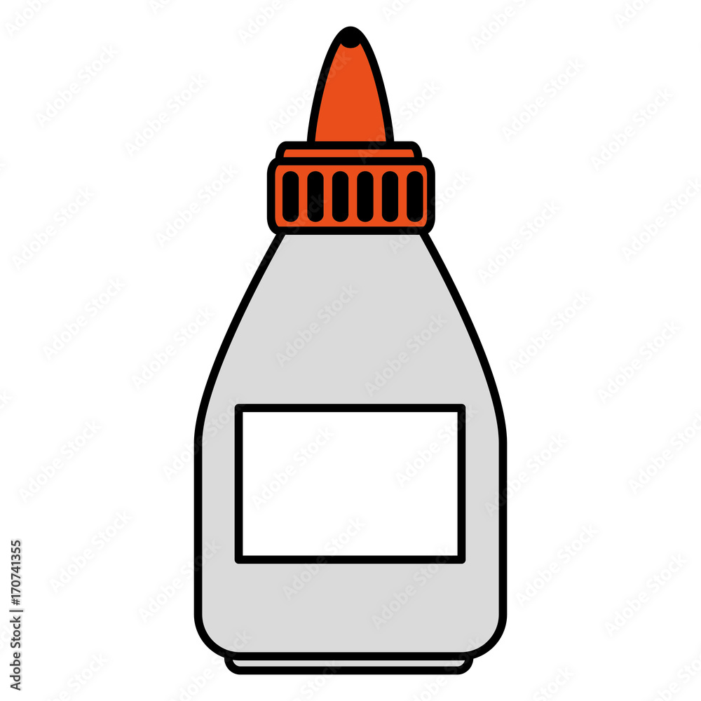 glue bottle isolated icon vector illustration design