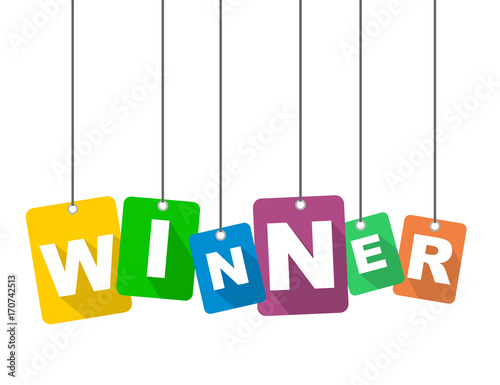 vector illustration background winner