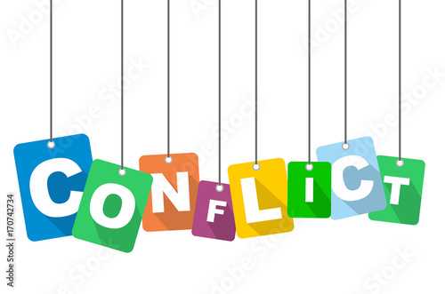 vector illustration background conflict