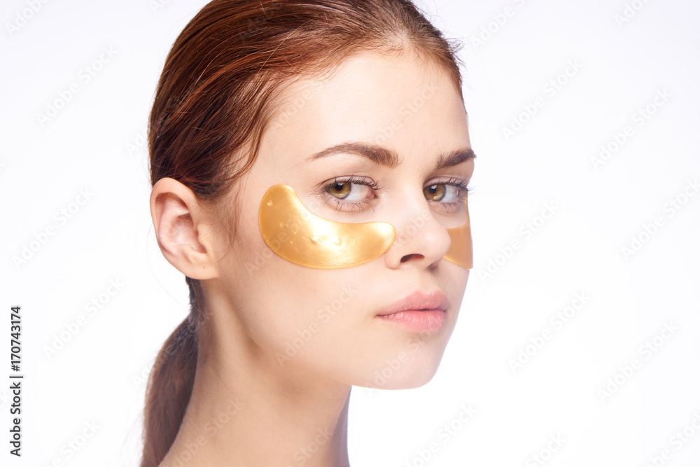 skin care eyes. portrait, close-up, woman skin care eyes. portrait, close-up, woman