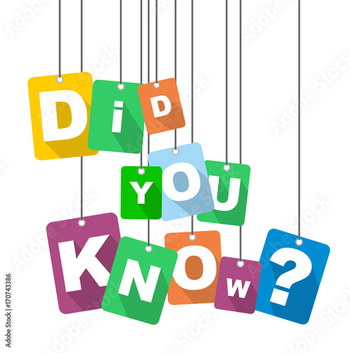 vector illustration background did you know