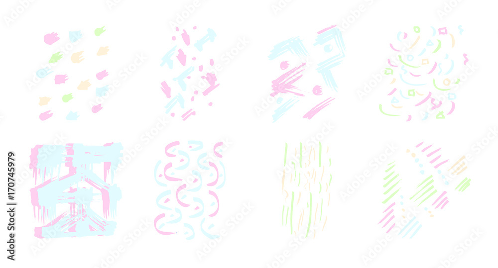 Vector set of birthday decoration / Vector set of birthday decoration against white background Vector set of birthday decoration / Vector set of birthday decoration against white background