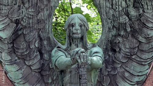 Statue Cleveland Haserot Angel closeup  photo