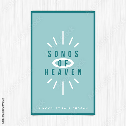 Vector of novel cover with songs of heaven text / 
Vector of novel cover with songs of heaven text against white background