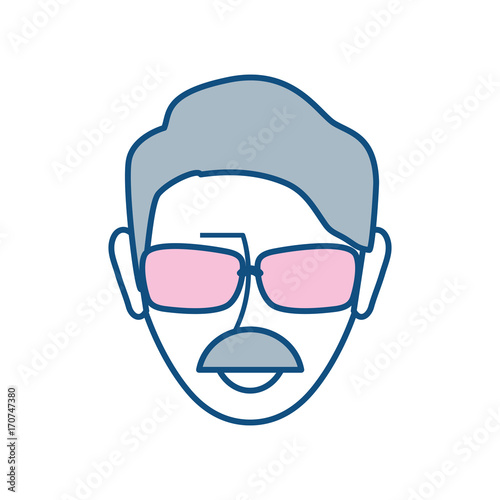  colorful  man over white background   vector  illustration