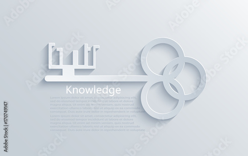 vector modern light key to knowledge background.