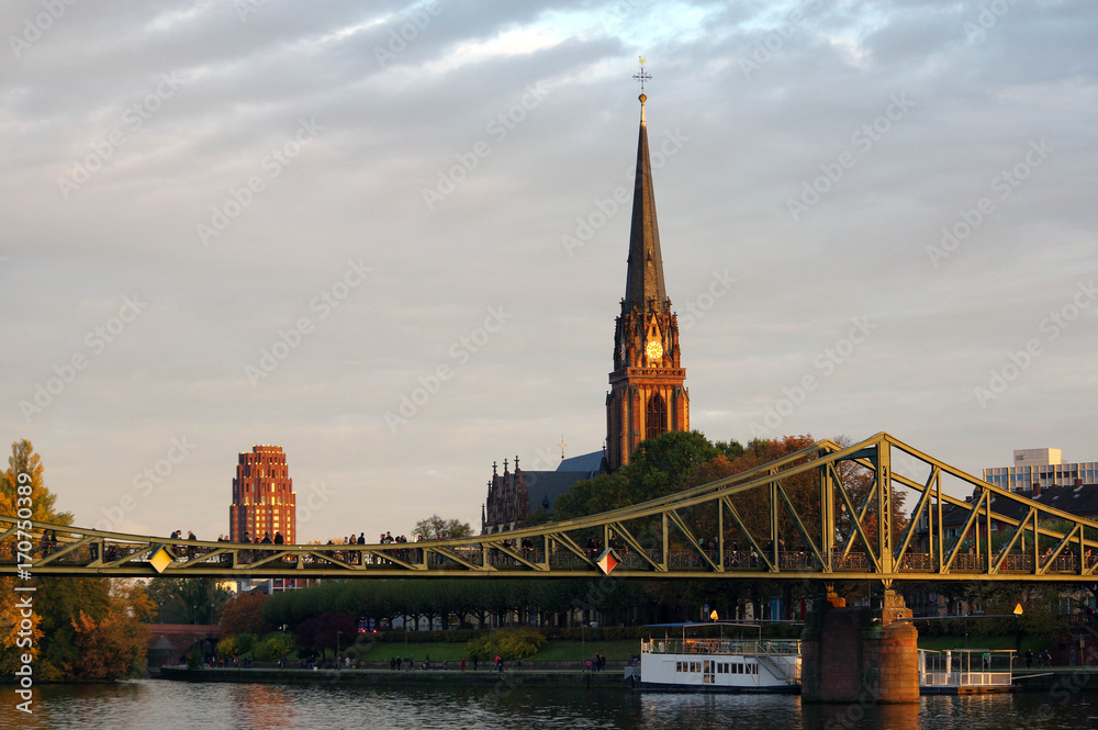 Fototapeta premium Eiserne Steg, Francfort-sur-le-Main