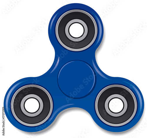 blue spinner toy