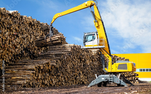 machinery for loading logs