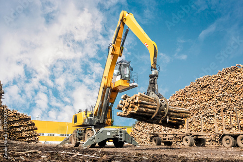 machinery for loading logs