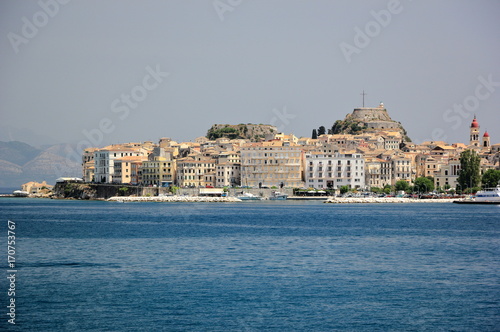 Panoramic view of the old town of Corfu or Kerkyra. Corfu island, Ionian Sea, Greece. © eugen_z
