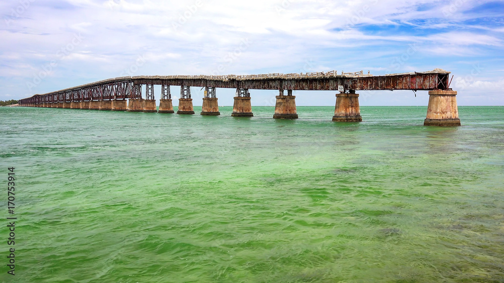 Abandoned Bahia Honda Rail Bridge in Lower Florida Keys